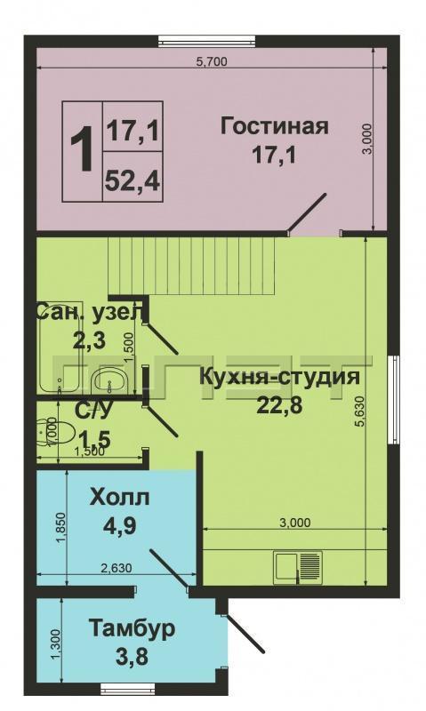 Продажа / Дома и коттеджи, Казань, Крылатская улица, 3 500 000 Внимание!!! В Советском районе п.Константиновка продается великолепный, ухоженный дом! Два этажа 90м2,с дизайнерским... - 20