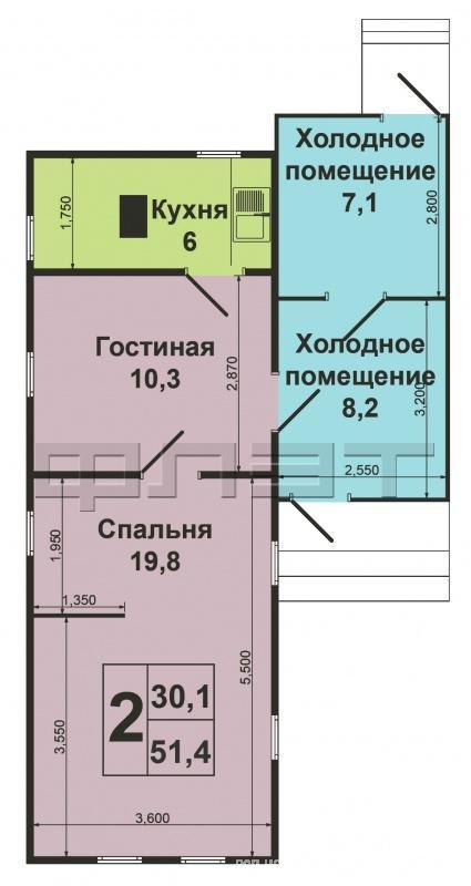 Продажа / Дома и коттеджи, Казань, Чебоксарская улица, 3 700 000 Продам дом с участком в Вахитовском районе! П.Аметьево, ул.Чебоксарская. Центр города! Дом 51,4м2, с участком в 3,5... - 12