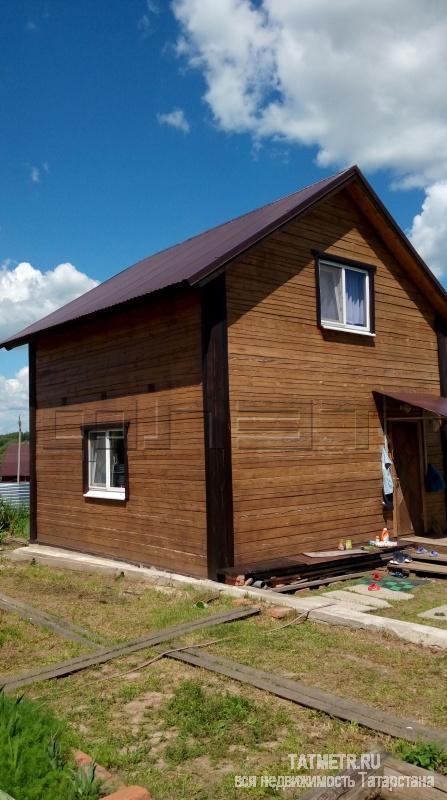 Зеленодольский район, с. Большие Кургузи, ул. Мирная. Продаётся земельный участок 13 сот с новым уютным деревянным...
