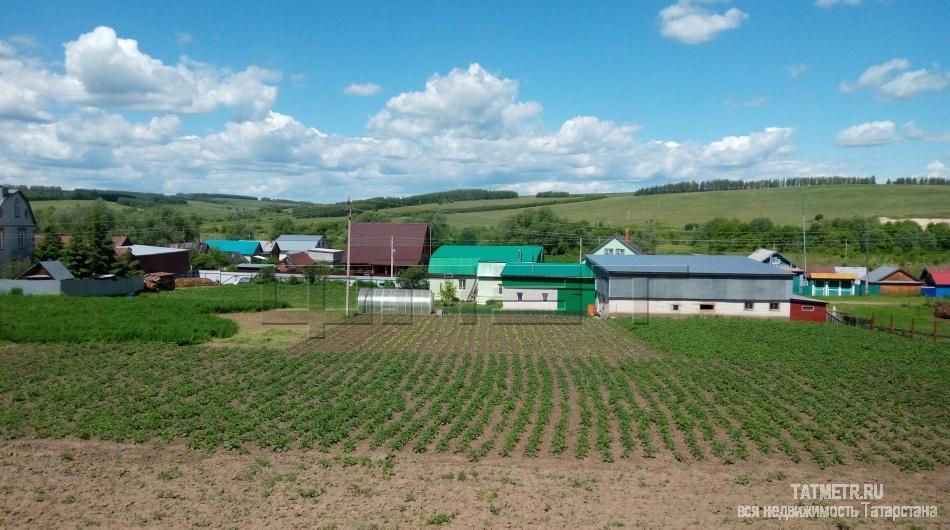 Зеленодольский район, с. Большие Кургузи, ул. Мирная. Продаётся земельный участок 13 сот с новым уютным деревянным... - 2