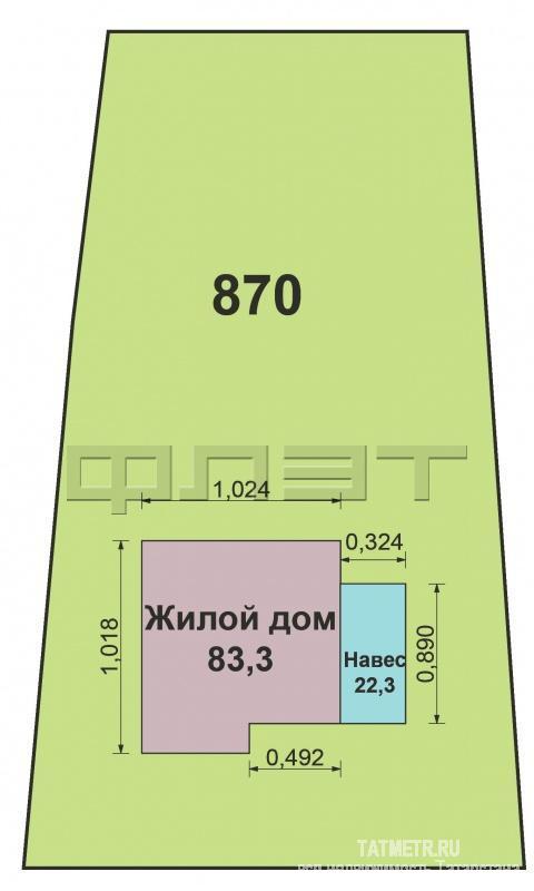 Продажа / Дома и коттеджи, Зеленодольск, Набережная улица, 6 800 000 Вашему Вниманию предлагается просторный 2-х этажный загородный коттедж общей площадью 146.9 кв.м. с земельным... - 3