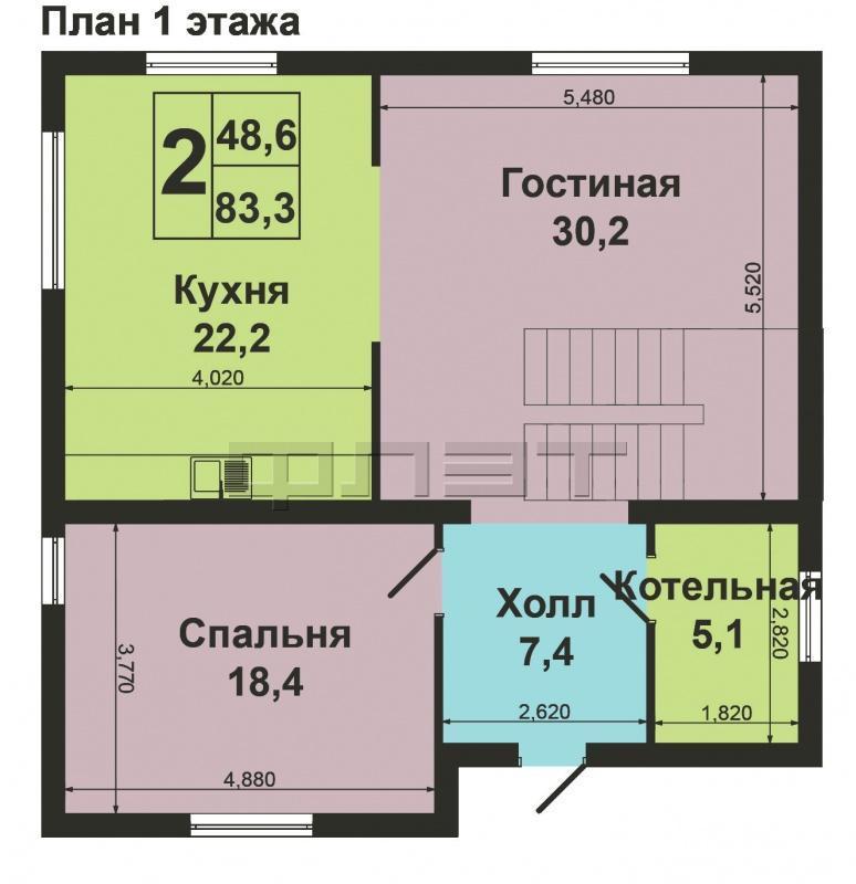 Продажа / Дома и коттеджи, Зеленодольск, Набережная улица, 6 800 000 Вашему Вниманию предлагается просторный 2-х этажный загородный коттедж общей площадью 146.9 кв.м. с земельным... - 4