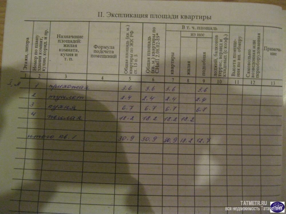 Продажа / Квартиры, Казань, Шмидта улица, 3 100 000 Продажа квартиры в центре , на первой линии, окно на дорогу, отлично подходит под коммерческую недвижимость .По... - 9