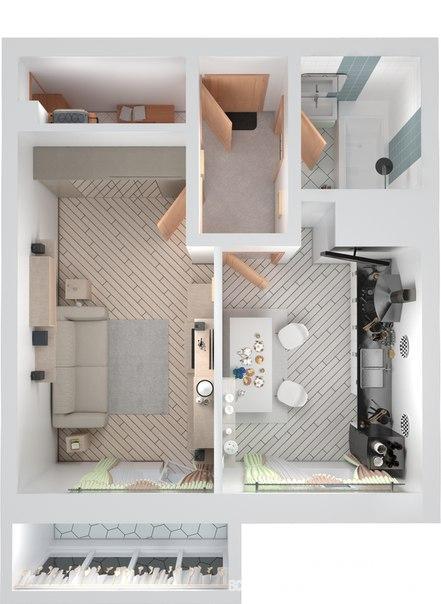 Продажа / Квартиры, Казань, Братьев Батталовых улица, 1 750 000 Казань город, Приволжский, улица Братьев Батталовых , 1 комн., общ. пл. 35 кв.м., жил.пл. 15 кв.м., комнаты 15, кухня... - 1