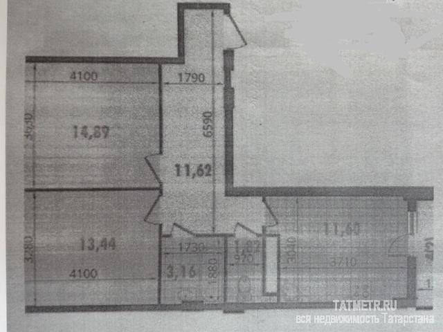 Продажа / Квартиры, Казань, Тэцевская улица, 2 903 425 ЖК «Острова» дом №2 (ул. Тэцевская). 2-комн. квартира на 10/12 эт. монолитного дома. Площадь: 58,53/14,89+13,44/11,6... - 1