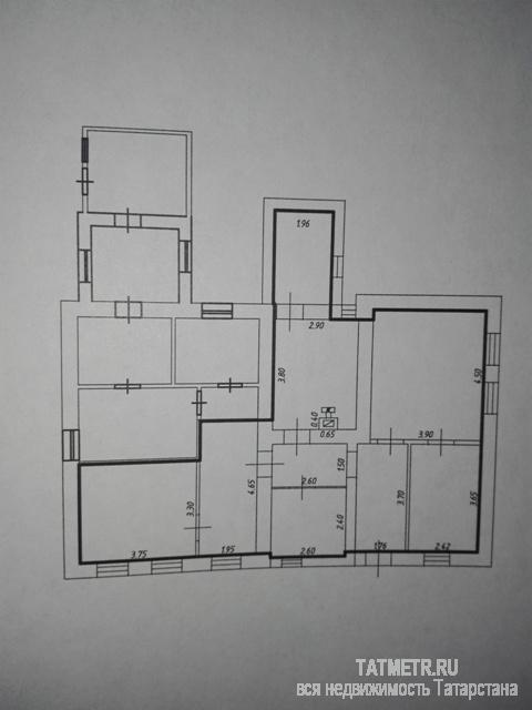 Продажа / Дома и коттеджи, Казань, Балтийская улица, 5 100 000 ул. Балтийская. Жилой дом с земельным участком. Дом кирпичный, 1-этажный площадью 75,4 кв.м. (кухня, 4 спальни,... - 6
