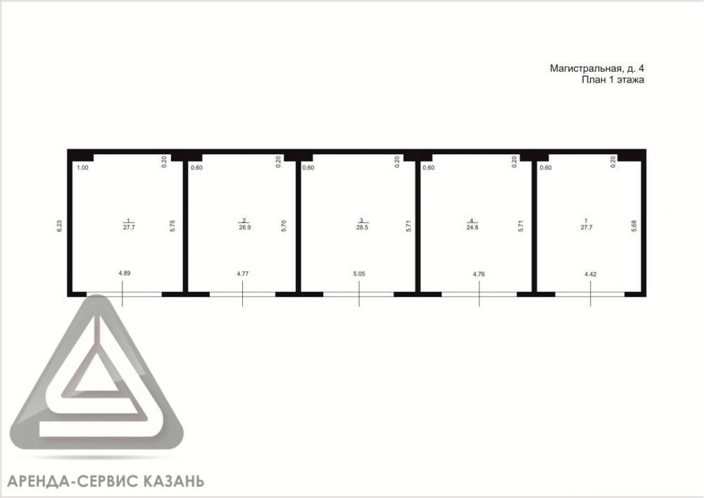 Коммерческая / Аренда / Офисы, Казань, Магистральная улица, 6 648 Теплый гаражный комплекс на 5 гаражей. На 1 линии от дороги (въезд через охраняемую проходную) Подходит под... - 1