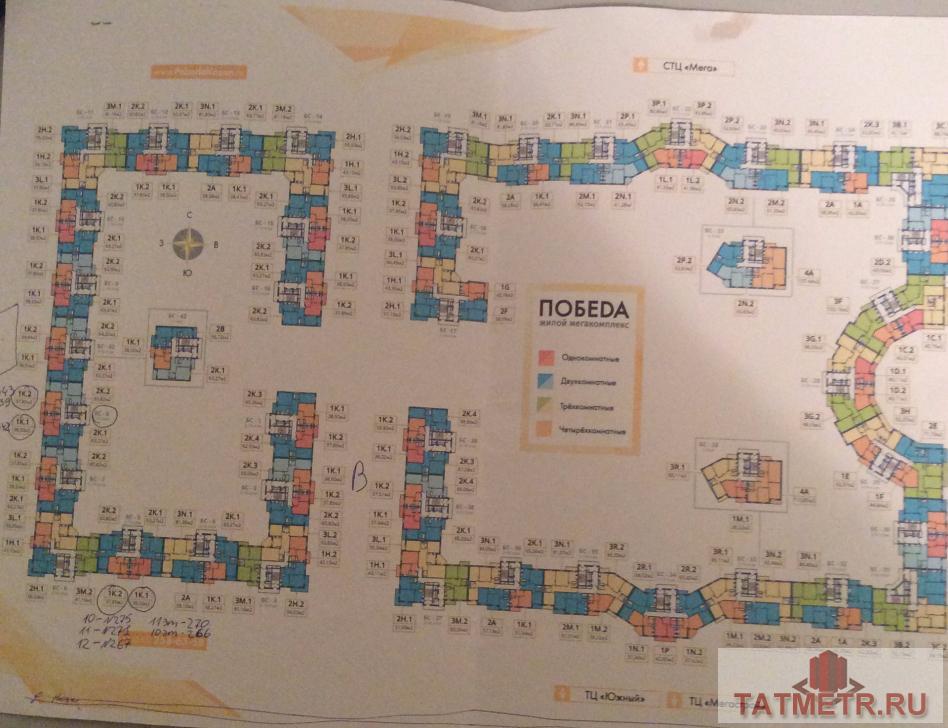 Продажа / Квартиры, Казань, Победы проспект, 2 650 000 11 этаж кв. №443 'ЖК ПОБЕДА' 2я очередь. Продажа от собственника физического лица по договору ДДУ, срок сдачи... - 2