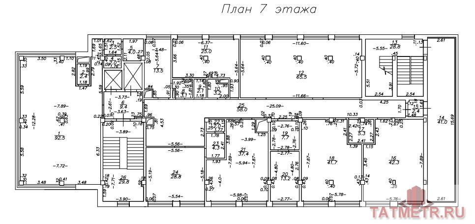 Коммерческая / Аренда / Офисы, Казань, Ямашева проспект, 74 200 Сдается блок-офис формата open space с панорамными окнами в Ново-савиновском р-не, в абсолютно новом Бизнес Центре... - 10