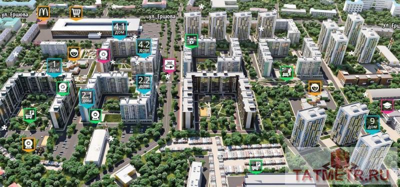 Продажа / Квартиры, Казань, Николая Ершова улица, 3 110 000 Советский район, ЖК «Арт Сити», ул. Н. Ершова, д. 62 Д. Срок сдачи дома до 31 декабря 2017г. ДДУ. Продаю 1-комнатную... - 8