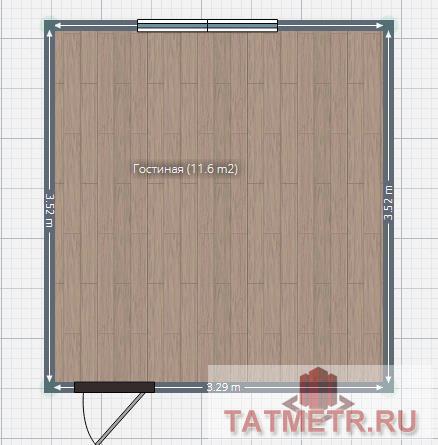 Продажа / Комнаты, Казань, Дементьева улица, 820 000 г.Казань, Авиастроительный район, ул.Дементьева д.7а, комната в общежитии, кирпичный дом, этаж 3/9, площадь комнаты... - 3