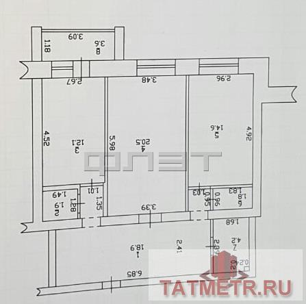 Продажа / Квартиры, Казань, Галиаскара Камала улица, 6 800 000 Вахитовский район, ул. Галиаскара Камала, д. 51. В центре города на 5 этаже 6 этажного нового кирпичного дома... - 6
