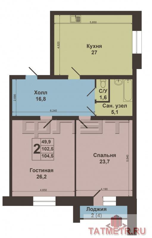 Продажа / Квартиры, Казань, Адоратского улица, 8 800 000 г. Казань, Ново-Савиновский район, ул.Адоратского 1. В престижном Ново-Савиновском районе г.Казани, на пересечении... - 16