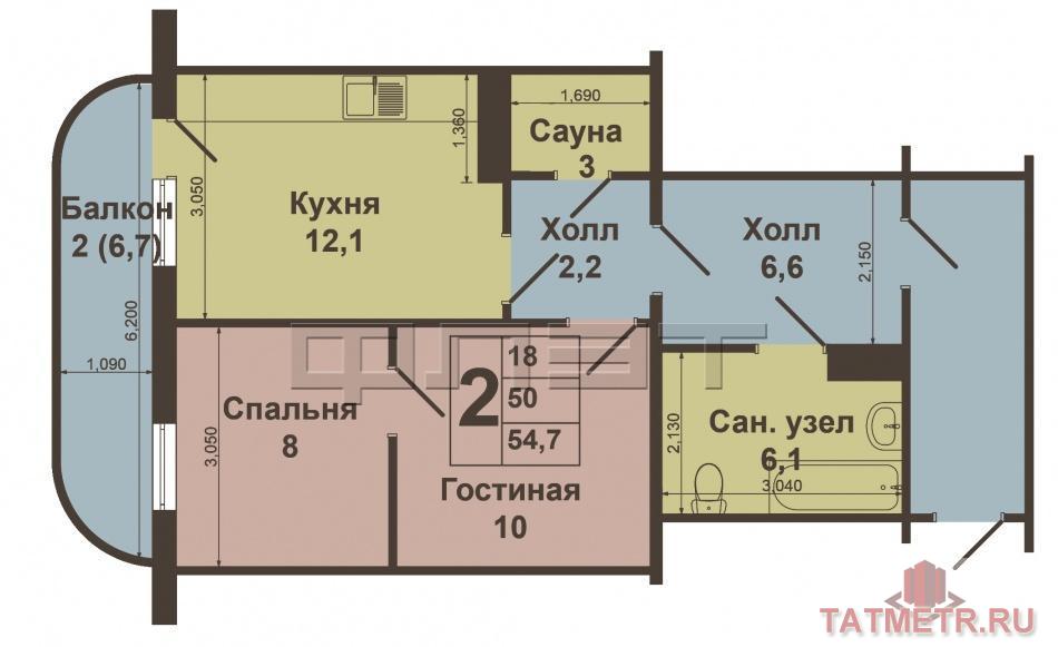 Продажа / Квартиры, Казань, Академика Завойского улица, 3 990 000 Советский район, Академика Завойского д6. Продаётся просторная квартира с удобной планировкой. Квартира на 11 этаже... - 9