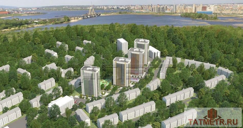 Продажа / Квартиры, Казань, Бари Галеева улица, 3 090 600 Продается двухкомнатная квартира-студия площадью 45.45 кв.м. в новом жилом комплексе 'Green City'. Это... - 2