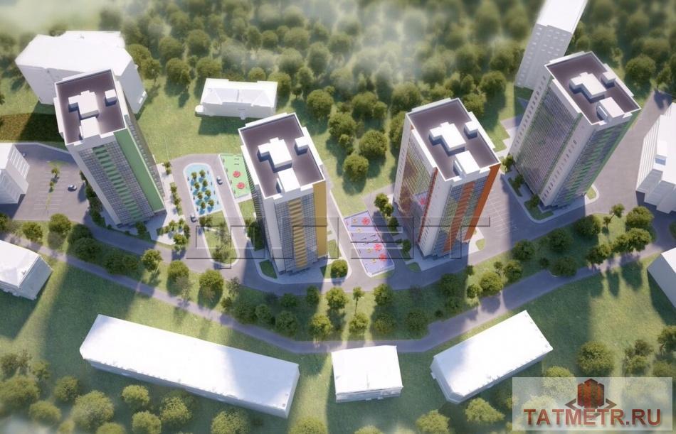 Продажа / Квартиры, Казань, Бари Галеева улица, 3 090 600 Продается двухкомнатная квартира-студия площадью 45.45 кв.м. в новом жилом комплексе 'Green City'. Это... - 6