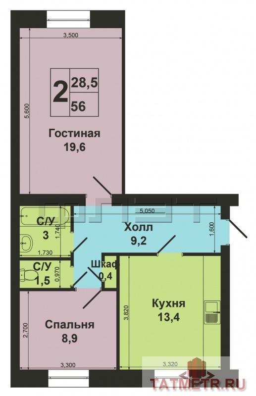 Продажа / Квартиры, Казань, Чкалова улица, 3 000 000 Казань, Кировский район, ул. Чкалова, 2. Выставлена на продажу 2-х комнатная сталинка в самом центе Кировского района... - 6