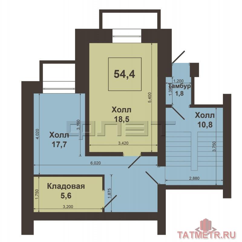 Продажа / Квартиры, Казань, Космонавтов улица, 7 300 000 Советский район. Космонавтов 55. Продаётся уникальная двухуровневая 3-х комнатная квартира на 1\5 кирпичного дома. На... - 18