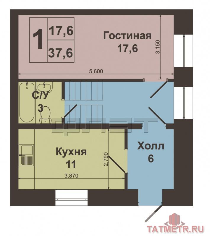 Продажа / Квартиры, Казань, Дружинная улица, 2 380 000 Высокогорский район, посёлок Берёзовка, ул. Дружинная, д. 2. В очень красивом месте, в объятиях соснового леса,... - 6