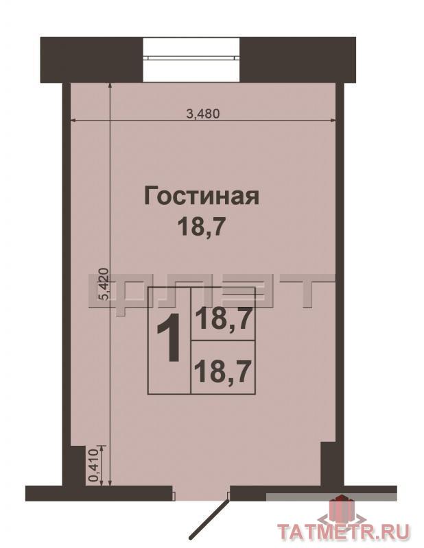 Продажа / Квартиры, Казань, Абжалилова улица, 1 150 000 Советский район, ул.Абжалилова 1. На 2 этаже 4 этажного кирпичного дома продается уютная квартира общей площадью 18.7... - 6