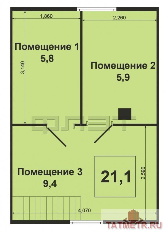 Продается дача в п. Кульсеитово на участке 3 сот. с домом из газобетона 43 кв.м, на участке  имеются хоз.постройки,... - 5