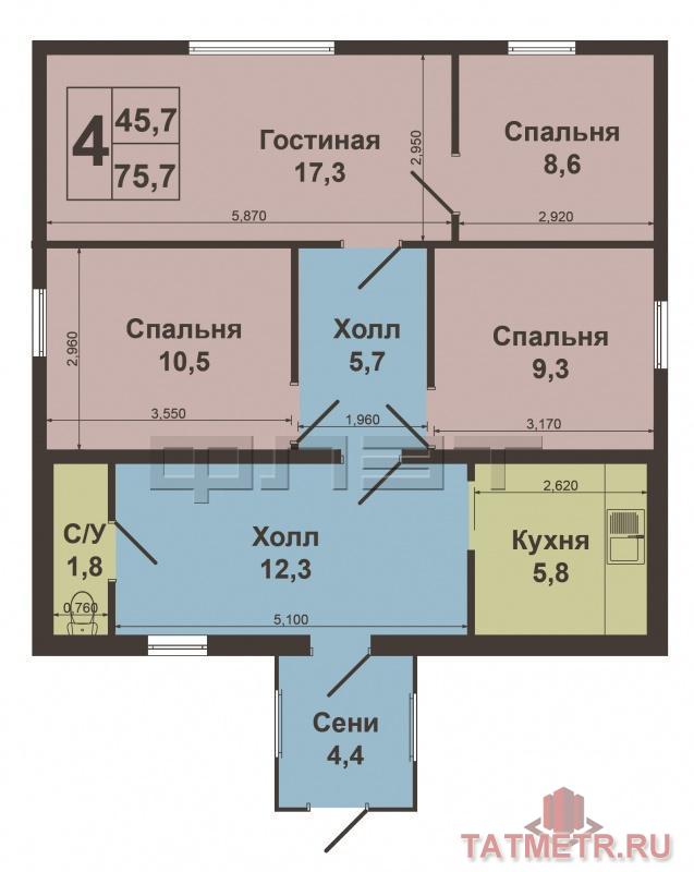 Продажа / Дома и коттеджи, Казань, Зеленая улица, 7 150 000 Г.Казань, Советский район, пос.Малые Клыки, ул.Зелёная. Дом с земельным участком. ИЖС. Земли 9,61 сотка. Площадь... - 17