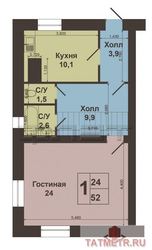 Продажа / Дома и коттеджи, Казань, Горьковское шоссе, 3 200 000 Зеленодольский район, с.Белобезводное. Таунхаус в экологически чистом, заповедном месте рядом с Раифой . Таунхаус... - 7