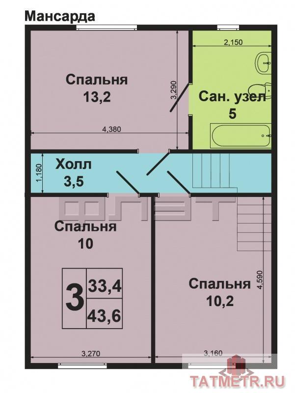 Продажа / Дома и коттеджи, Казань, СДТ Табигат, 5 300 000 Продается замечательный дом в Приволжском районе, в поселке Победилово, в 20 минутах от центра города, в окружении... - 41