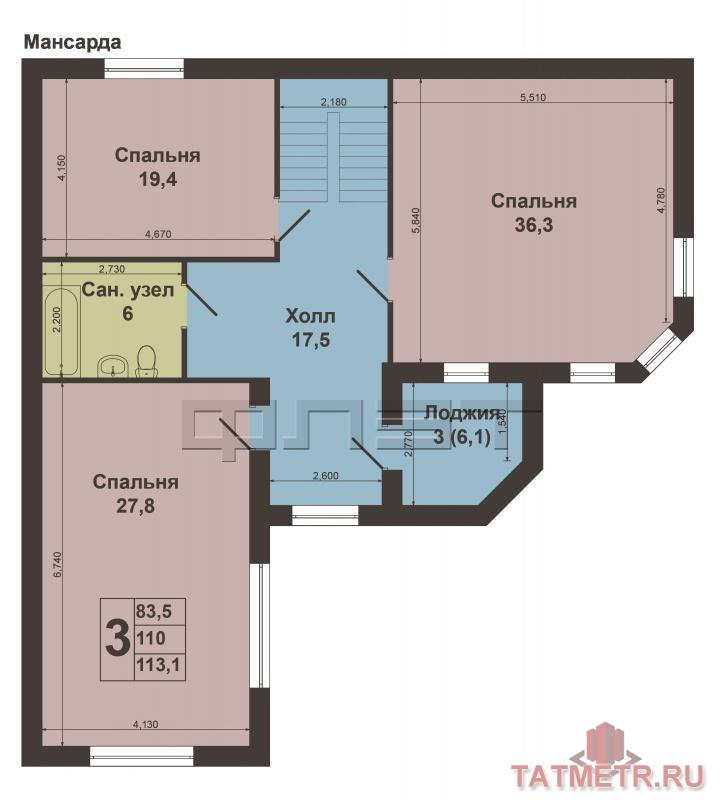 Продажа / Дома и коттеджи, Казань, Пахотная улица, 12 500 000 Советский район, пос. Привольный, ул. Пахотная. В самом экологически чистом районе города, с прекрасным видом на... - 21