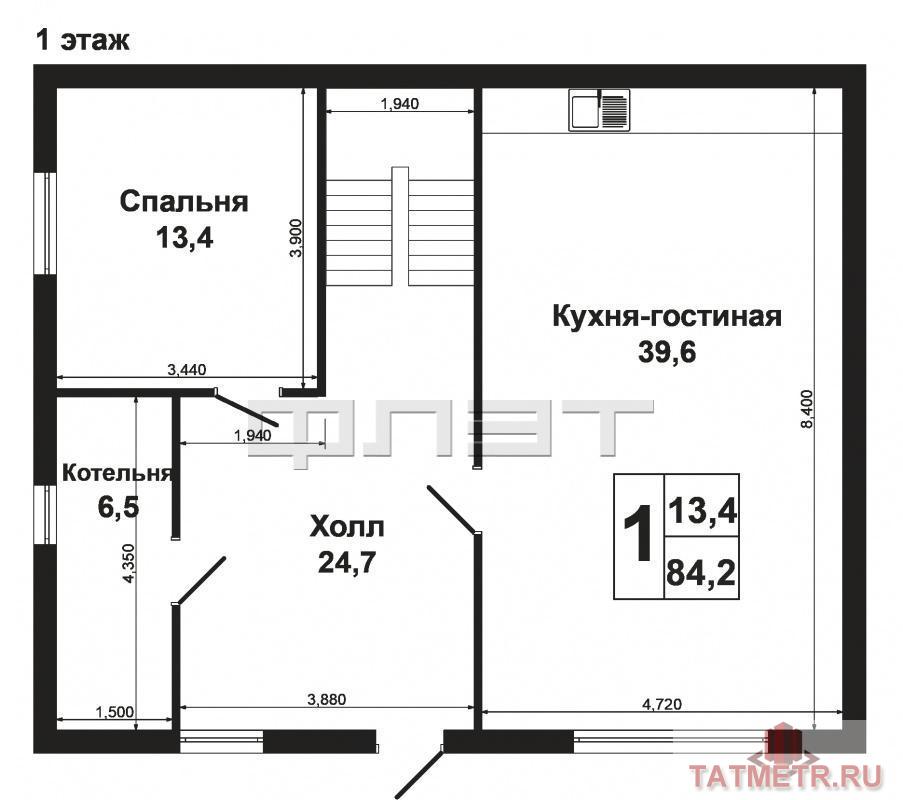 Продажа / Дома и коттеджи, Казань, тракт. Мамадышский, 2 900 000 В Пестречинском районе РТ, в п.Ильинский (в 15 км от города) продается двухэтажный кирпичный дом. Все коммуникации... - 13