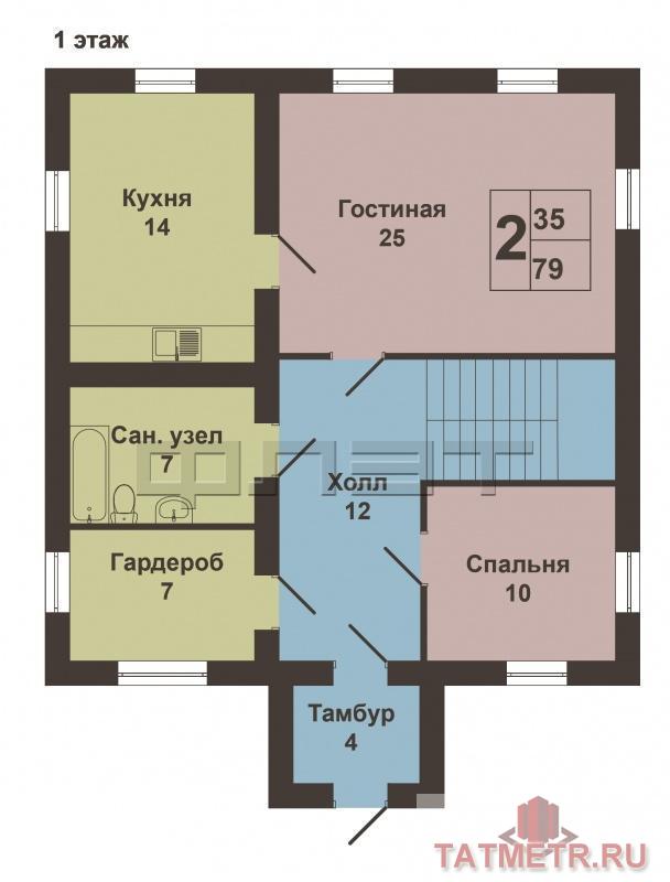 Продажа / Дома и коттеджи, Казань, тракт. Мамадышский, 2 980 000 Продается кирпичный дом в с.Пестрецы, ул.Звездная. 2-х этажный кирпичный дом 140 кв.м на участке 12 соток с гаражом... - 4