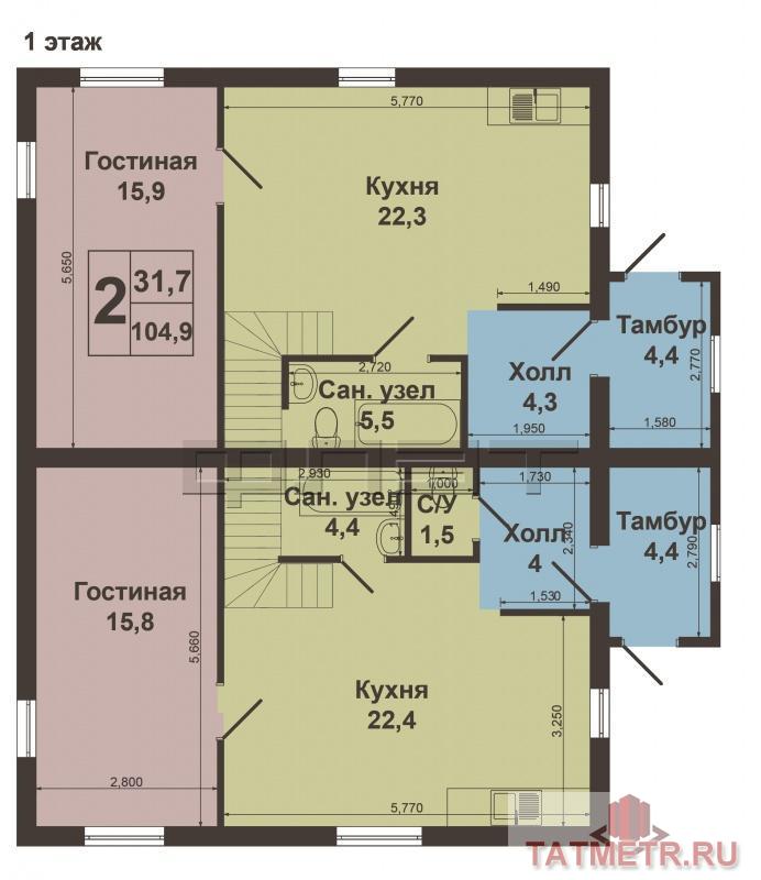 Продажа / Дома и коттеджи, Казань, Советская улица (Константиновка), 2 600 000 В престижном п.Константиновка по ул.Советская д.69, продается уютный дом. Дом расположен на участке площадью 3 сотки... - 16