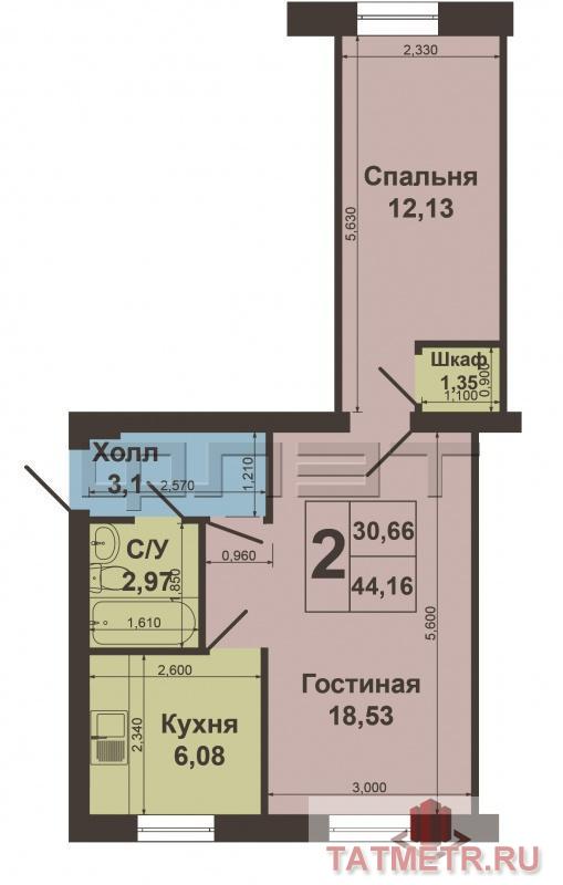 Продажа / Квартиры, Зеленодольск, Ленина улица, 1 650 000 г.Зеленодольск, город, ул.Ленина д.35.Продаю 2-х комнатную квартиру в центре города. Квартира уютная, светлая,... - 6