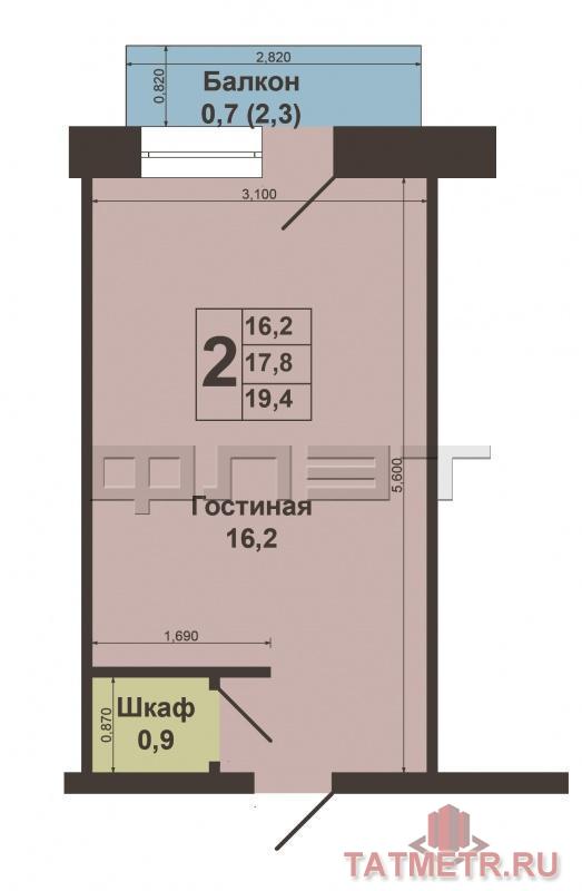 Продажа / Комнаты, Казань, Академика Губкина улица, 1 160 000 Комната в коммунальной квартире г. Казань, Советский район, ул. Губкина, д. 5 Кирпичный дом рядом с Советской... - 13