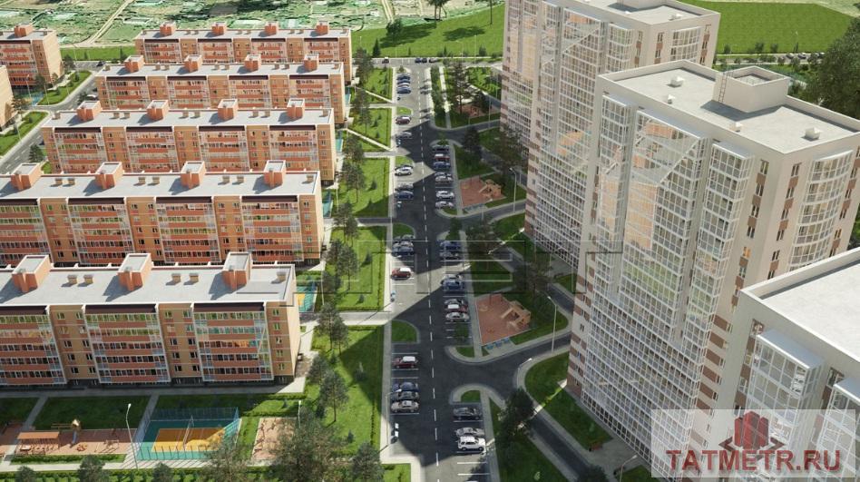 Продажа / Квартиры, Казань, Сиреневая улица, 2 782 000 Продается двухкомнатная квартира площадью 53.50 кв.м. в ЖК 'Южный парк' в прекрасном, озелененном месте. Концепция... - 1
