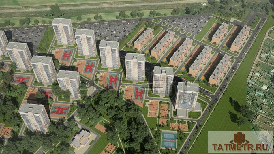 Продажа / Квартиры, Казань, Сиреневая улица, 2 782 000 Продается двухкомнатная квартира площадью 53.50 кв.м. в ЖК 'Южный парк' в прекрасном, озелененном месте. Концепция... - 3