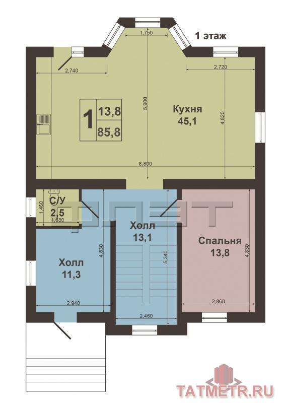 Продажа / Дома и коттеджи, Дубровка, Рябиновая улица, 9 500 000 Продается отличный Дом у озера, недалеко от леса. Коттеджный поселок премиум класса «Загородный клуб». Новый дом, из... - 10