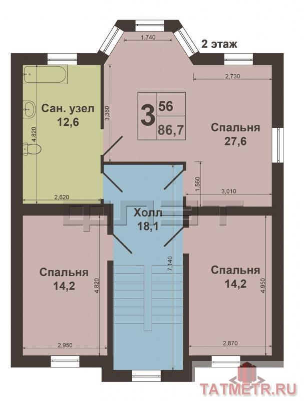 Продажа / Дома и коттеджи, Дубровка, Рябиновая улица, 9 500 000 Продается отличный Дом у озера, недалеко от леса. Коттеджный поселок премиум класса «Загородный клуб». Новый дом, из... - 11