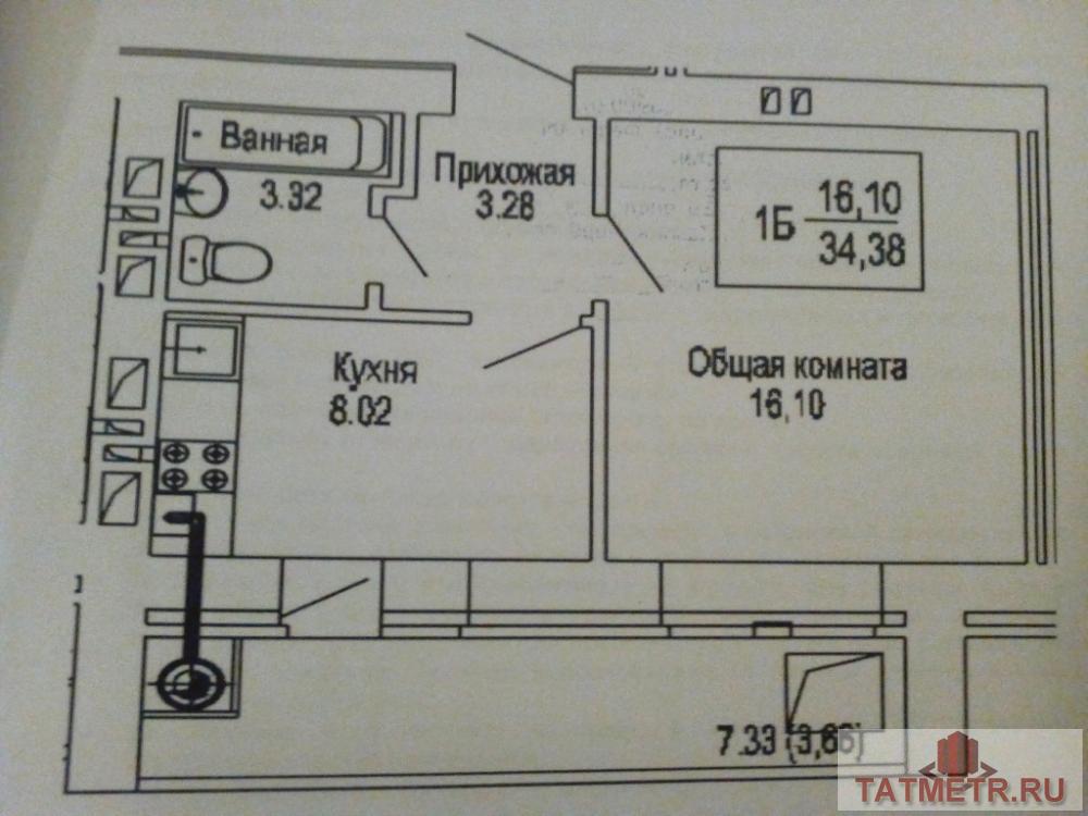 Продажа / Квартиры, Зеленодольск, Гоголя улица, 1 900 000 Отличная квартира в новом доме 2015 г. с индивидуальным отоплением в г. Зеленодольск. Квартира с отличным ремонтом;... - 7