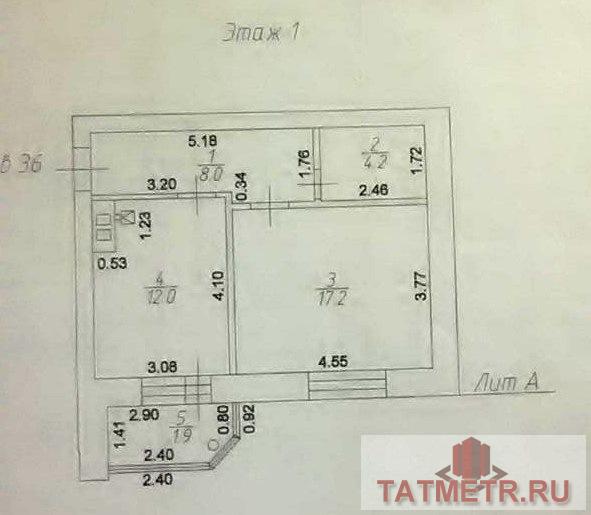 Продается 1-комнатная квартира в с.Высокая гора  площадь - 41,4  этаж - 1  *****  Высокая гора - это пригород Казани,... - 3