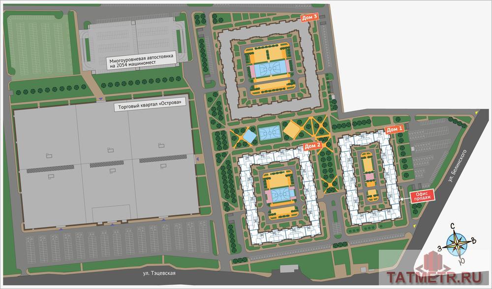 СТАРТ ПРОДАЖ Дом №3 Жилой квартал «Новые Острова» на пересечении ул.Белинского и ул.Тэцевская.  Срок сдачи дома 2... - 2
