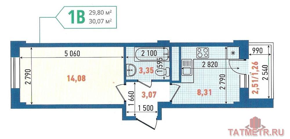 Продажа / Квартиры, Казань, Белинского улица, 1 466 000 СТАРТ ПРОДАЖ Дом №3 Жилой квартал «Новые Острова» на пересечении ул.Белинского и ул.Тэцевская. Срок сдачи дома 2... - 6