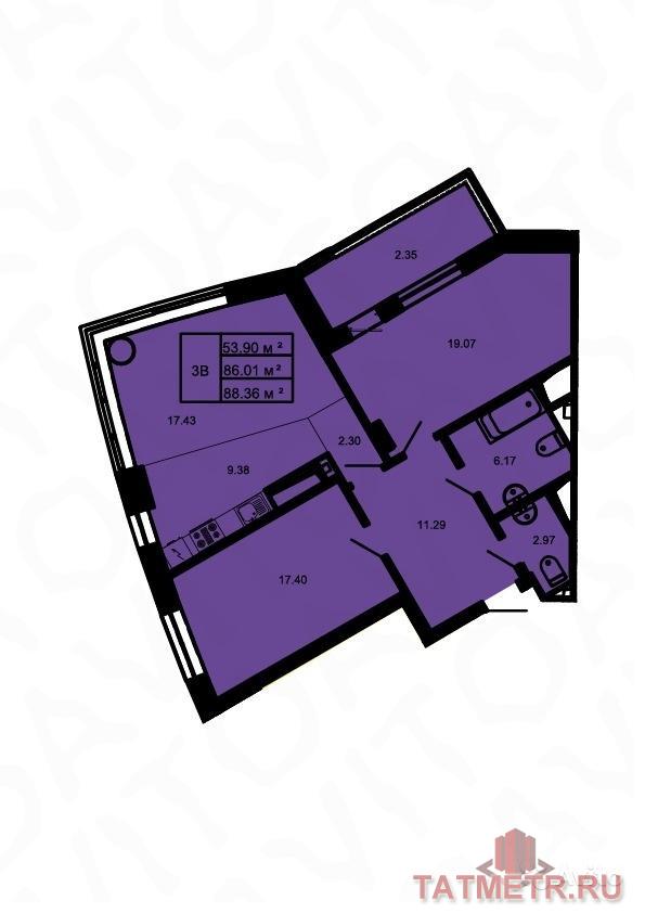 Продажа / Квартиры, Казань, Оренбургский тракт, 5 100 000 АКЦИЯ - ИПОТЕКА от 5,95 %. Жилой комплекс бизнес-класса 'Манхэттен'. В респектабельном районе на пересечении... - 4