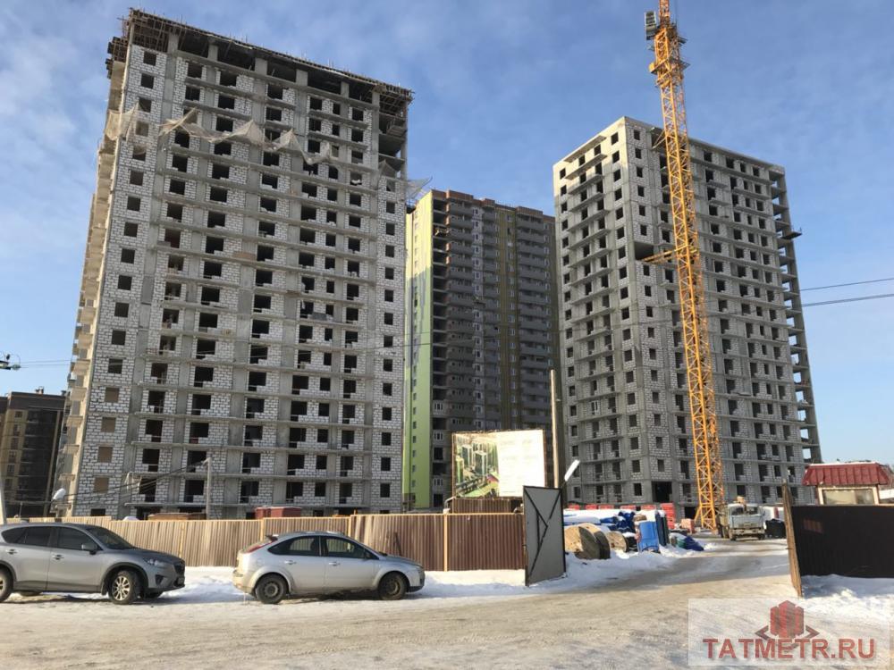 Продажа / Квартиры, Казань, Ферма 2 улица, 3 153 500 В квартире выполнена качественная предчистовая отделка: стяжка пола, штукатурка стен, установка входных дверей,... - 1