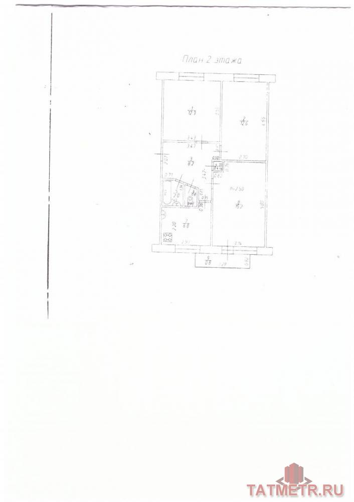 Продажа / Комнаты, Казань, Волгоградская улица, 550 000 Казань г, Московский, Волгоградская улица 6, 1комнат(а) в, 3 комн., общ. пл. 55 кв.м., жил.пл. 15 кв.м., комнаты...