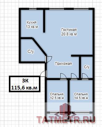 Продажа / Квартиры, Казань, Островского улица, 27 000 000 Вахитовский район, ул. Островского 107. Квартира с ремонтом в новом доме бизнес-класса в деловом центре города.... - 8
