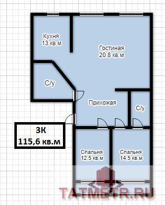 Вахитовский район, ул. Островского 107. Квартира с ремонтом в новом доме бизнес-класса в деловом центре города.... - 8