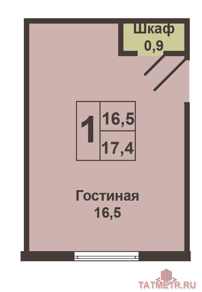 Зеленодольск, город, ул. Северная 5. Продается хорошая, очень теплая комната в блоке на среднем этаже, свободная от... - 8