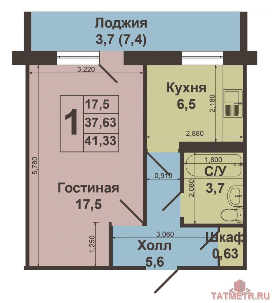 Продажа / Квартиры, Зеленодольск, Ленина улица, 1 299 000 Зеленодольск, Город, ул. Ленина, 1. Продаётся на центральной улице города большая, светлая, уютная «ленинградка» по... - 9