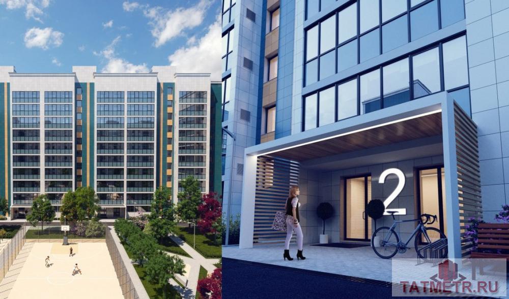 Продажа / Квартиры, Казань, Николая Ершова улица, 3 990 000 Продается однокомнатная квартира площадью 44.11 / 17.84 / 12.63 кв.м. в престижном жилом комплексе «Art City». Это... - 1